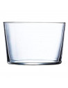 Tradineur - Juego de 12 vasos de cristal 23 cl, modelo "Ruta", pack 12 vasos para licores, bebidas, 8,2 x 6 cm, ligeros, aptos p