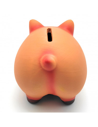 Tradineur - Hucha de cerdito de cerámica decorativa, recipiente de ahorro de dinero infantil, decoración original para niños y n