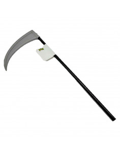 Tradineur - Guadaña de halloween, guadaña de la muerte, accesorios de plástico para fiestas, disfraces, cosplay, carnaval, 50 x