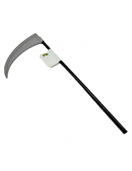 Tradineur - Guadaña de halloween, guadaña de la muerte, accesorios de plástico para fiestas, disfraces, cosplay, carnaval, 50 x