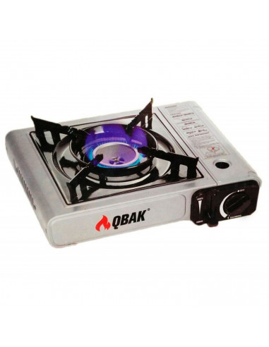 Cocina portátil a gas con un hornillo, mini cocina de camping compacta y ligera, 1 fuego, con maletín de transporte, acampada, a