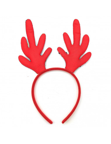 Diadema navideña brillo para disfraz de reno, cinta, aro, tocado para el cabello, pelo, gorro de fiesta para niños y adultos