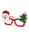 Gafas navideñas festivas con purpurina brillante, complemento para celebraciones, fiestas de disfraces, navidad, niños y adultos
