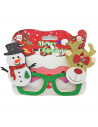 Gafas navideñas festivas con purpurina brillante, complemento para celebraciones, fiestas de disfraces, navidad, niños y adultos