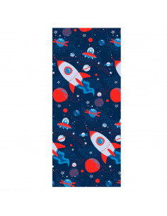 Tradineur - Rollo de papel de regalo diseño infantil, hoja, lámina para envolver regalos, juguetes, cumpleaños, 70 cm x 2 metros