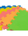 Pack de 9 baldosas de goma eva de colores, esterilla, puzzle para suelo de gimnasio, alfombrilla de protección, fitness, 31,5 x