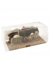 Tradineur - Pueblo rural para belén, corcho y resina, figura decorativa para nacimiento, pesebre, navidad, 7 x 16,5 x 7,5 cm, mo