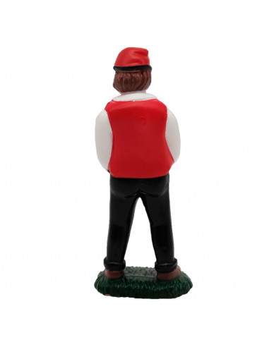 Tradineur - Figura de meón para belén, resina, figura decorativa divertida para nacimiento, portal, navidad, decoración tradicio