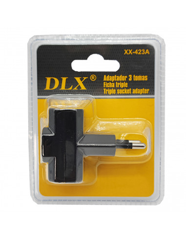 Ladrón sencillo con 3 tomas planas, adaptador simple, enchufe múltiple de pared para oficina, hogar, 10A 250V, máx. 2200 W, colo