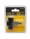 Ladrón sencillo con 3 tomas planas, adaptador simple, enchufe múltiple de pared para oficina, hogar, 10A 250V, máx. 2200 W, colo