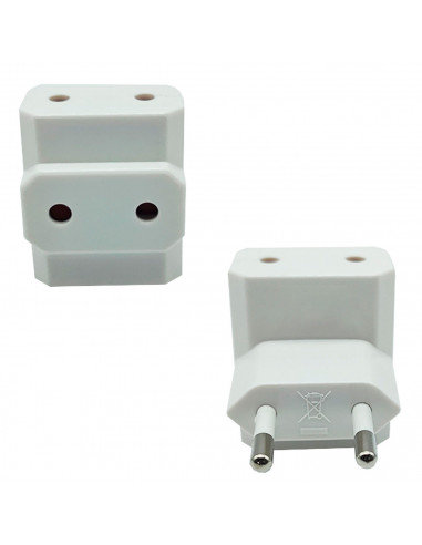 Tradineur - Ladrón simple con 3 tomas planas, adaptador sencillo, enchufe múltiple de pared para oficina, hogar, 10A 250V, máx.