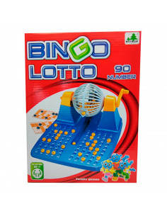 Juego de bingo manual con 24 cartones y 90 bolas, incluye fichas de juego, juego de mesa tradicional, familiar, mínimo 2 jugador