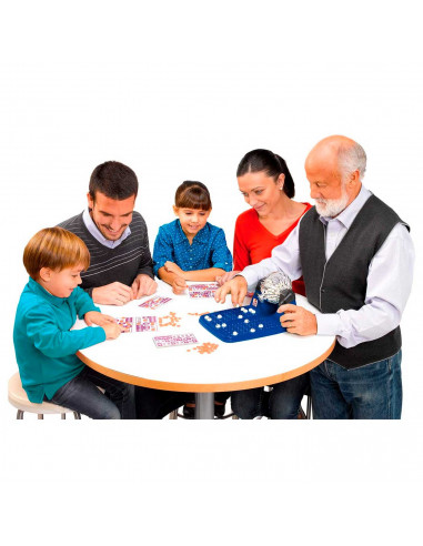 Juego de bingo manual con 24 cartones y 90 bolas, incluye fichas de juego, juego de mesa tradicional, familiar, mínimo 2 jugador