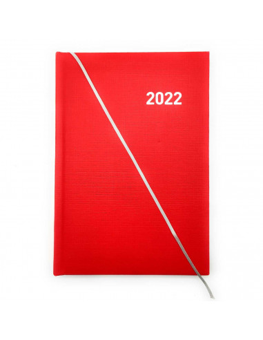 Agenda diaria 2022 de 12 meses, enero a diciembre, tapa acolchada y cinta marcapáginas, planificador anual de tareas, citas, 21,