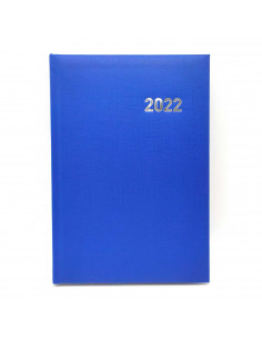 Agenda diaria 2022 de 12 meses, enero a diciembre, tapa acolchada y cinta marcapáginas, planificador anual de tareas, 21,2 x 15
