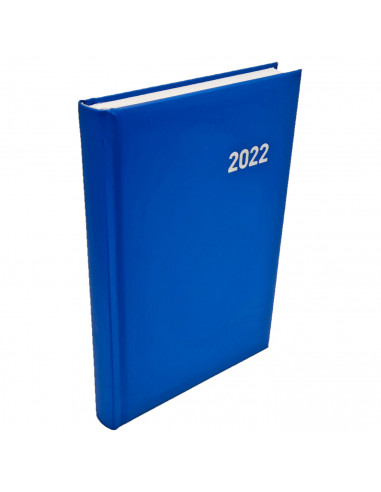 Agenda diaria 2022 de 12 meses, enero a diciembre, tapa acolchada y cinta marcapáginas, planificador anual de tareas, 21,2 x 15