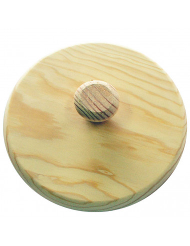 Plato giratortillas de madera, diámetro 23 cm. Tapa volteatortillas ideal para darle la vuelta a la  tortilla fácilmente
