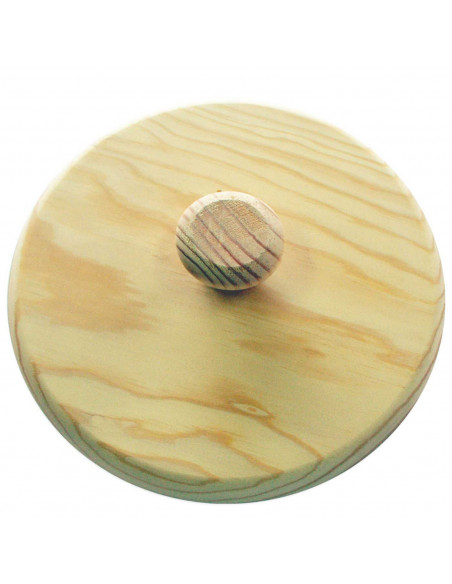Plato giratortillas de madera, diámetro 23 cm. Tapa volteatortillas ideal para darle la vuelta a la  tortilla fácilmente