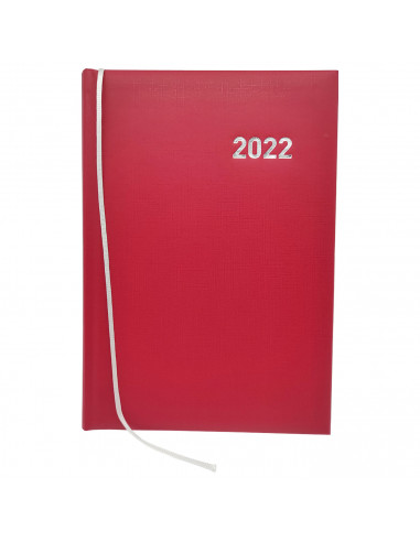 Agenda diaria 2022 de 12 meses, enero a diciembre, tapa acolchada y cinta marcapáginas, planificador anual de tareas, citas, 21,