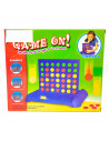 Tradineur - Juego de 4 en raya, 2 jugadores, juego de mesa tradicional, familiar, juego de viaje portátil para adultos y niños a