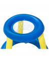 Tradineur - Canasta de baloncesto hinchable con pelota para piscina, juego de basket flotante, deportes acuáticos, familia, amig
