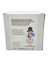 Muñeco de nieve hinchable con luces LED y enchufe, figura inflable decoración de Navidad, válido para exterior, fiesta, jardín,