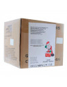 Papá Noel hinchable con chimenea, luces LED, santa claus inflable, decoración Navidad, apto para exterior, fiesta, jardín, enchu