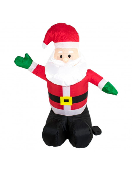 Papá Noel hinchable a pilas, santa claus inflable, decoración de Navidad, válido para interior, fiestas, celebracioses navideñas