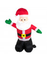 Papá Noel hinchable a pilas, santa claus inflable, decoración de Navidad, válido para interior, fiestas, celebracioses navideñas