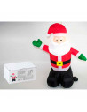 Papá Noel hinchable a pilas, santa claus inflable, decoración de Navidad, válido para interior, fiestas, celebracioses navideñas