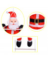 Papá noel y escalera colgante, 163 cm, muñeco de 80 cm, santa claus con cuerda para colgar, ventana, balcón, decoración navideña