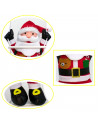 Muñeco papá noel con escalera, 62 cm, santa claus con cuerda para colgar de la ventana, balcón, árbol de navidad, decoración nav