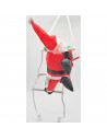Muñeco de santa claus con escalera, 51 cm, papá noel con cuerda para colgar de la ventana, balcón, árbol de navidad, decoración