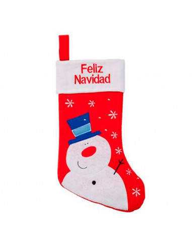 Tradineur - Calcetín de navidad para regalos, saco decoración navideña para colgar de la pared, chimenea, escaleras, árbol de na