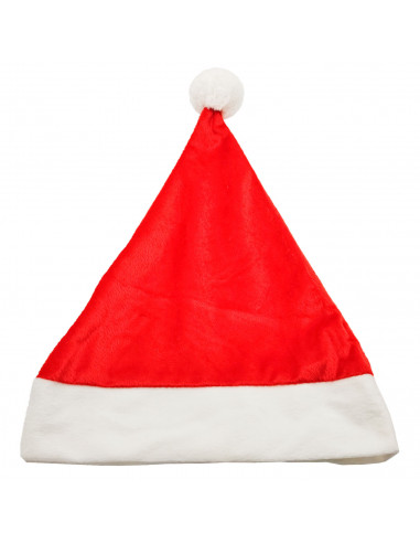 Tradineur - Gorro de papá noel, sombrero santa klaus tradicional, accesorio navideño, fiestas, celebraciones, navidad, unisex, a