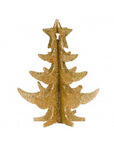Tradineur - Abeto decorativo, árbol de navidad artificial en miniatura, mesa, repisa, ventana, decoración navideña del hogar, co