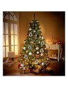 Tradineur - Set 2 abetos colgantes, accesorio decorativo para colgar del árbol de navidad, decoración navideña del hogar, blanco