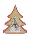 Tradineur - Figura decorativa navideña, estrella/abeto de madera, mesa, repisa, chimenea, decoración navidad, hogar, 17/16 cm, m