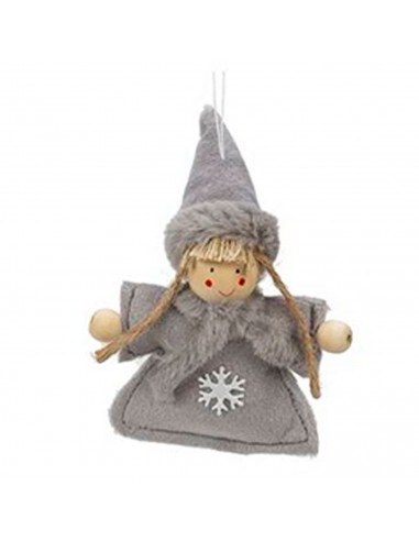 Tradineur - Muñeco colgante de felpa para colocar en árbol de navidad, muebles, estanterías, ventanas, decoración navideña, hoga