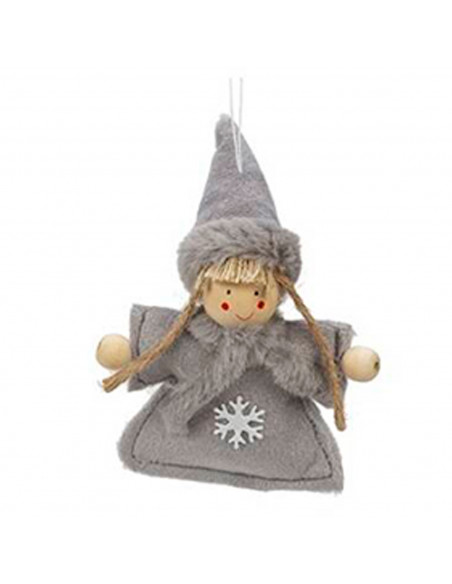 Tradineur - Muñeco colgante de felpa para colocar en árbol de navidad, muebles, estanterías, ventanas, decoración navideña, hoga Tradineur - Muñeco colgante de felpa para colocar en árbol de navidad, muebles, estanterías, ventanas, decoración navideña, hoga