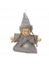 Tradineur - Muñeco colgante de felpa para colocar en árbol de navidad, muebles, estanterías, ventanas, decoración navideña, hoga