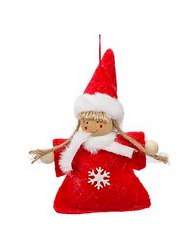 Tradineur - Muñeco colgante de felpa para colocar en árbol de navidad, muebles, estanterías, ventanas, decoración navideña, hoga