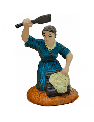 Set de 3 figuras de campesinos para belén navideño, durexina, figuras decorativas nacimiento, pesebre, decoración navidad, 10 cm