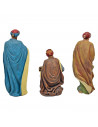 Tradineur - Reyes magos de marmolina para belén navideño, figuras decorativas nacimiento, pesebre, navidad, decoración tradicion