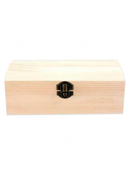Caja de madera con tapa en forma de baúl 19,5 x 8 x 7 cm. Ideal para guardar objetos pequeños, joyas o llaves Caja de madera con tapa en forma de baúl 19,5 x 8 x 7 cm. Ideal para guardar objetos pequeños, joyas o llaves