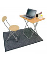 Sillla plegable metálica con respaldo y asiento de madera, reposapiés y conteras antideslizantes, taburete, banqueta, cocina, co