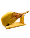 Tradineur - Jamonero de madera, modelo Luna, soporte para pata y paleta de jamón serrano e ibérico con agarres metálicos, fácil