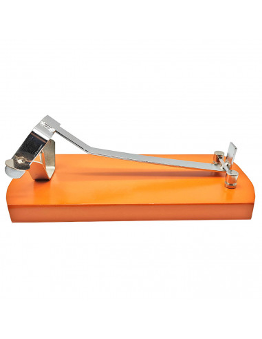 Jamonero plegable de madera y metal, soporte para pata y paleta de jamón serrano e ibérico con agarres metálicos, fácil montaje,
