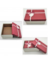 Set de 3 cajas de regalo rectangulares con lazo, 3 tamaños distintos, cajas decorativas con tapa, presentación para navidad, cum