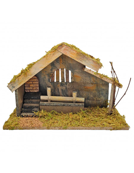 Tradineur - Cueva de corcho, portal para colocar figuras belén, nacimiento, pesebre navideño, figura decorativa navidad tradicio Tradineur - Cueva de corcho, portal para colocar figuras belén, nacimiento, pesebre navideño, figura decorativa navidad tradicio